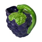 Vintage - Ceramic Grape Shaped Jug Or Pitcher - Ca. 1980’S thumbnail 4