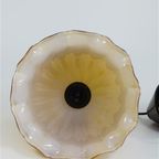 Vintage Glazen Hanglamp – Oker Geschulpt thumbnail 8