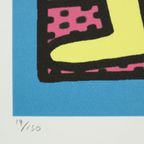 Offset Litho Naar Keith Haring Swing 19/150 Pop Art Kunstdruk thumbnail 6
