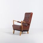 O.H Sjögren Lounge Chair / Fauteuil ‘Seat Up’ thumbnail 2