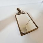 Antiek Koperen Spiegel Handspiegel Wandspiegel thumbnail 2