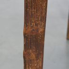 Prachtige Grote Antieke Engelse Pinewood Cricket/ Center Table, Bijzettafel Uit De 19e Eeuw thumbnail 6