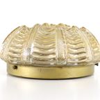 Amberkleurige Plafondlamp Plafonnière Vintage Lamp thumbnail 2