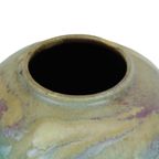 Abstracte Ruscha Art 863 Bolle Blauwe Vaas Zeldzaam West Germany Keramiek thumbnail 3
