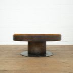 Brutalist Wooden Trunk Coffee Table thumbnail 3