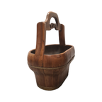 Oude Chinese Houten Wateremmer thumbnail 7