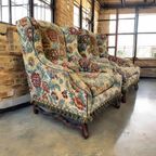 Set Van 2 Vintage Eenzitten / Clubzetels / Fauteuils thumbnail 3
