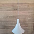 Vintage Trompet Lamp Heksenhoed Metaal Design. thumbnail 5