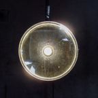 Antieke Lamp – Bol Glazen Kap & Goudkleurig Armatuur – Jaren 20 thumbnail 6