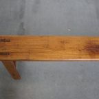 Tijdloze Franse Brocante Hal Bank/ Bankje Voor Aan De Eettafel Met Een Geweldige Uitstraling thumbnail 6
