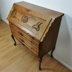 Brocante, Vintage Secretaire, Ladekast, Landelijk Bureau 808 thumbnail 18