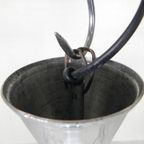 Art Deco Hanglamp Met Witte Bol, Jaren 30 thumbnail 15