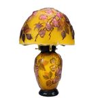 Art Nouveau Tafellamp In Gallé Stijl Muchroom, Eind 20e Eeuw. thumbnail 5