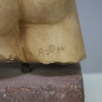 Sculptural Female Torso Signed Ac thumbnail 5