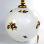 Grote Glazen Bollamp Hanglamp Bloemen Frankrijk thumbnail 3