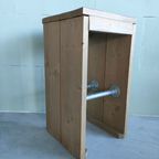 Barkruk Of Bijzettafel Industrieel Met Steigerhout thumbnail 2