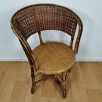 Vintage Bamboe Fauteuil, Rattan Stoel, Stoeltje thumbnail 5