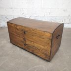 Grote Antieke Houten Kist thumbnail 3