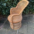 Vintage Rotan Pauwenstoel thumbnail 3