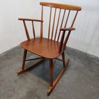 Vintage Scandinavian Modern Rocking Chair, 1960S thumbnail 2