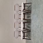 4 Vintage Stoelen Scandinavisch Teakhouten Stoelen Eetkamer thumbnail 17