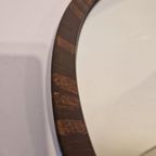 Vintage Ovale Spiegel Met Bruine Rand Jaren 70 thumbnail 6