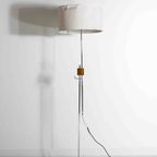 Mid-Century Vintage Stalamp In Teak En Chrome thumbnail 6