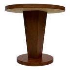 Vintage Bijzettafel Art Deco Stijl Jaren 80 Hout Taletje thumbnail 14