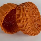 Vintage Regaline - Wicker - Kunststof - Opbergmand - 70'S thumbnail 5