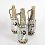 Bresciana Ceramica - Arco Gardese - Karaf - Keramiek - 3 (Set) - Amphora - 1970-1979 thumbnail 3