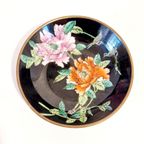 Vintage Wandbordje Koper En Porselein thumbnail 4