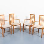 Set Of 4 Danish Dining Chairs / Eetkamerstoelen By Hans J. Frydendal For Boltinge Stolefabrik thumbnail 2