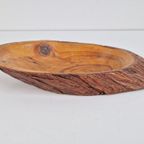 Vintage Pine Fruitschaal Hout Brutalist ‘60 Denmark Schaal thumbnail 6