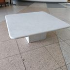 Italian White / Grey Marble Coffee Table 1970 thumbnail 6