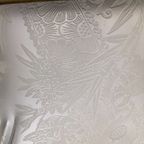 Antieke Hanglamp Met Matglas En Messing Ketting En Plafondplaat - Reliving thumbnail 3