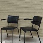 Set Van 2 Vintage Industriële Stoelen, Ahrend De Cirkel thumbnail 17