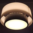 Vintage Mid Century Modern Hanglamp, Wit En Zwart thumbnail 15