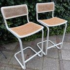 Vintage Cesca Barstoelen - Marcel Breuer Stijl thumbnail 2