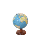 Globe – Houten Voet En Kartonnen Bol – Jaren 70 - (Mm24) thumbnail 2