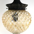 Vintage Hanglamp Metaal / Glas / Ananas thumbnail 4