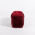 Vintage Teddy Pouf/Stool / Poef / Voetenbank, From 1960’S, Italy thumbnail 6