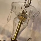 Vintage Bloemen Bloemetjes Kroonluchter Hanglamp Kristal thumbnail 9