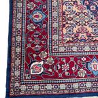 Handgeknoopt Perzisch Sarouk Vloerkleed 205X275Cm Gesigneerd - Vintage Tapijt Donkerblauw - Reliving thumbnail 7