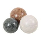 Set Van 3 Grote Gepolijste Bollen Marmer Natuursteen Bal thumbnail 10