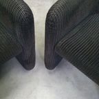 Vintage Eugenio Gerli Tecno "142" Fauteuils, Jaren 60, Italië Mobiel Corduroy thumbnail 14