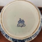 Vintage Delftsblauwe Vaas Tulpvaas Porselein thumbnail 10