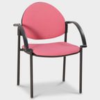 Frontseat Vergaderstoel, Roze, 4-Poot Onderstel thumbnail 2