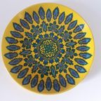 Vintage Dienblad Blikken Dienblad Geel Dienblaadje thumbnail 2