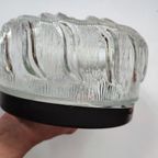 Vintage Plafondlamp Plafonnière Wandlamp Glas Organisch thumbnail 7