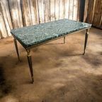 Vintage Groene Marmeren Coffee Table / Salontafel thumbnail 5